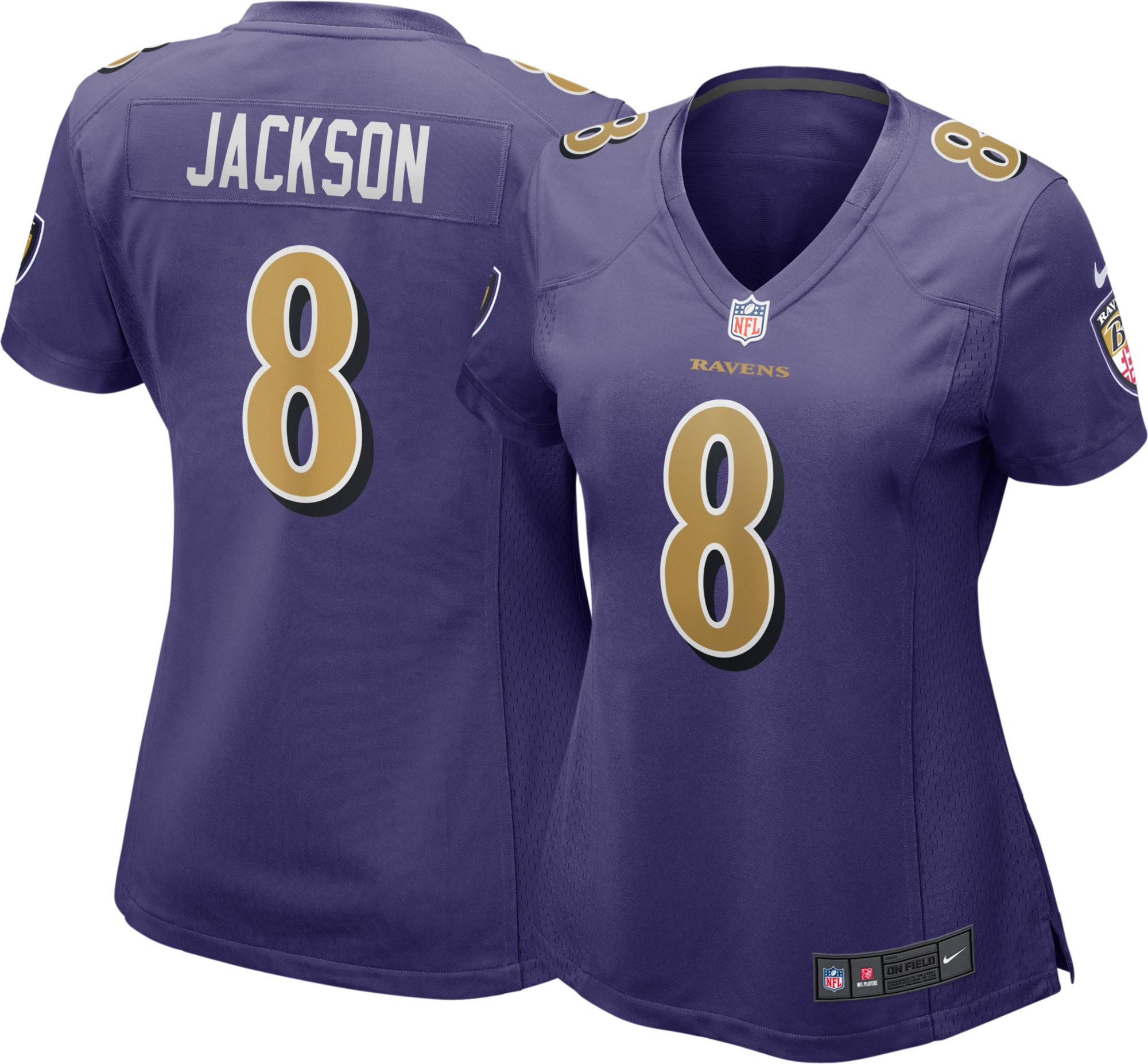 lamar jackson color rush jersey stitched