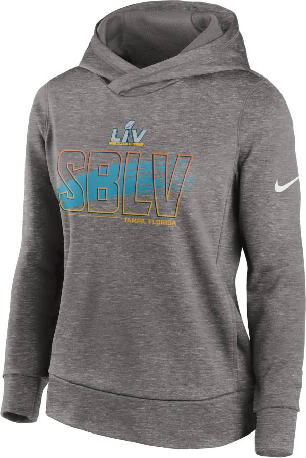 Nike Women's Super Bowl LV Grey SBLV Performance Hoodie product image