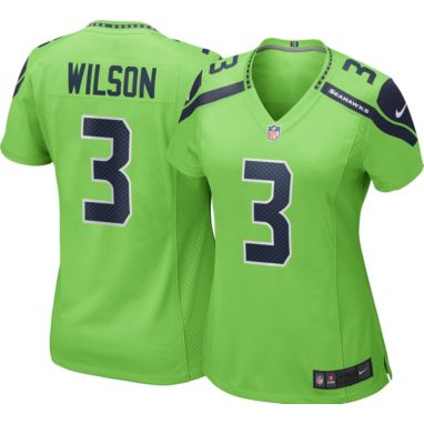 sorry, Nike Women's Seattle Seahawks Russell Wilson #3 Turbo Green Game Jersey is currently out of stock