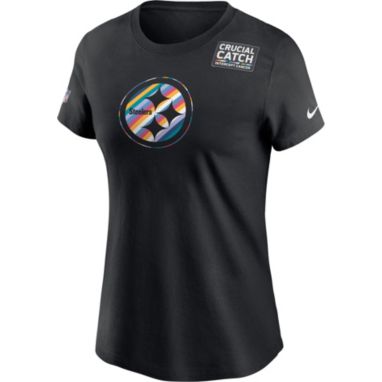 sorry, Nike Women's Pittsburgh Steelers Black Crucial Catch Logo T-Shirt is currently out of stock