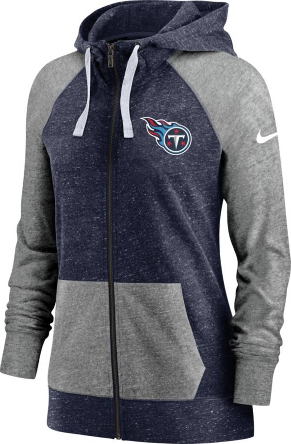 Nike Women's Tennessee Titans Gym Vintage Navy Full-Zip Hoodie