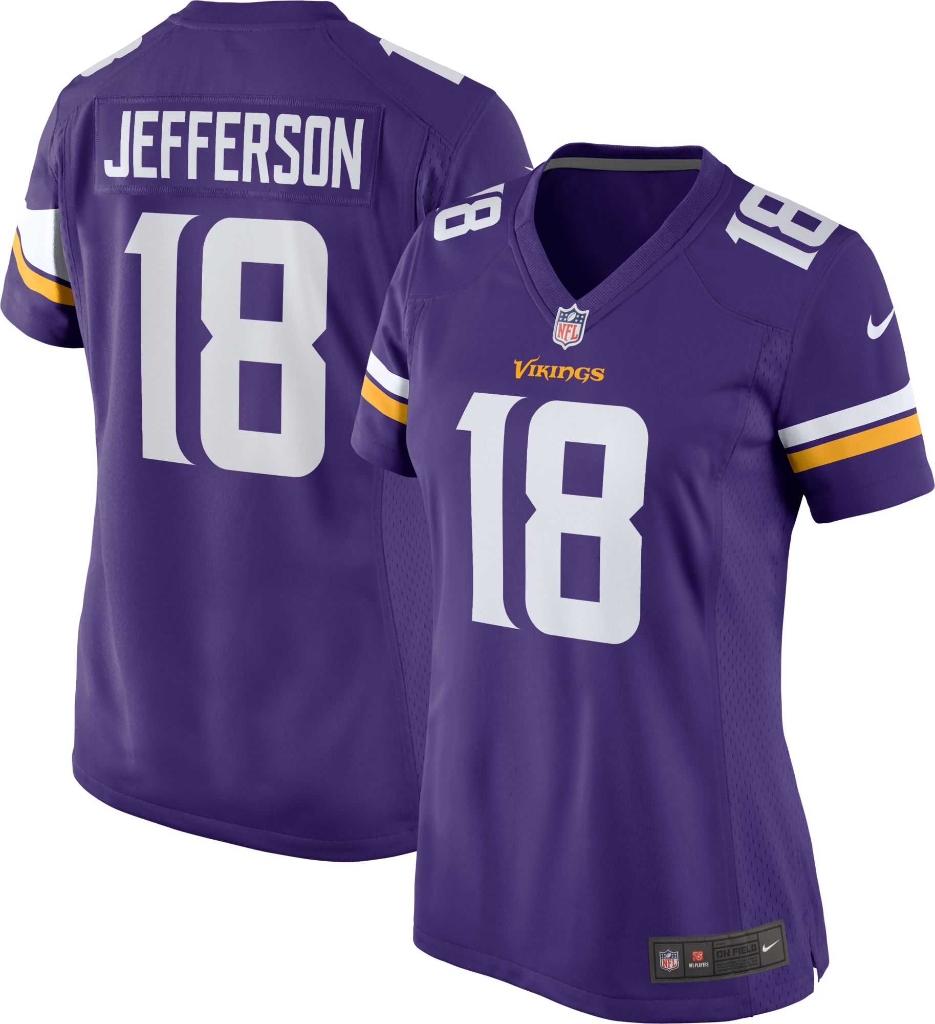 Nike Women's Minnesota Vikings Justin Jefferson #18 Purple Game Jersey product image
