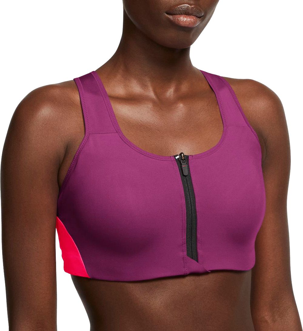 nike zip bra