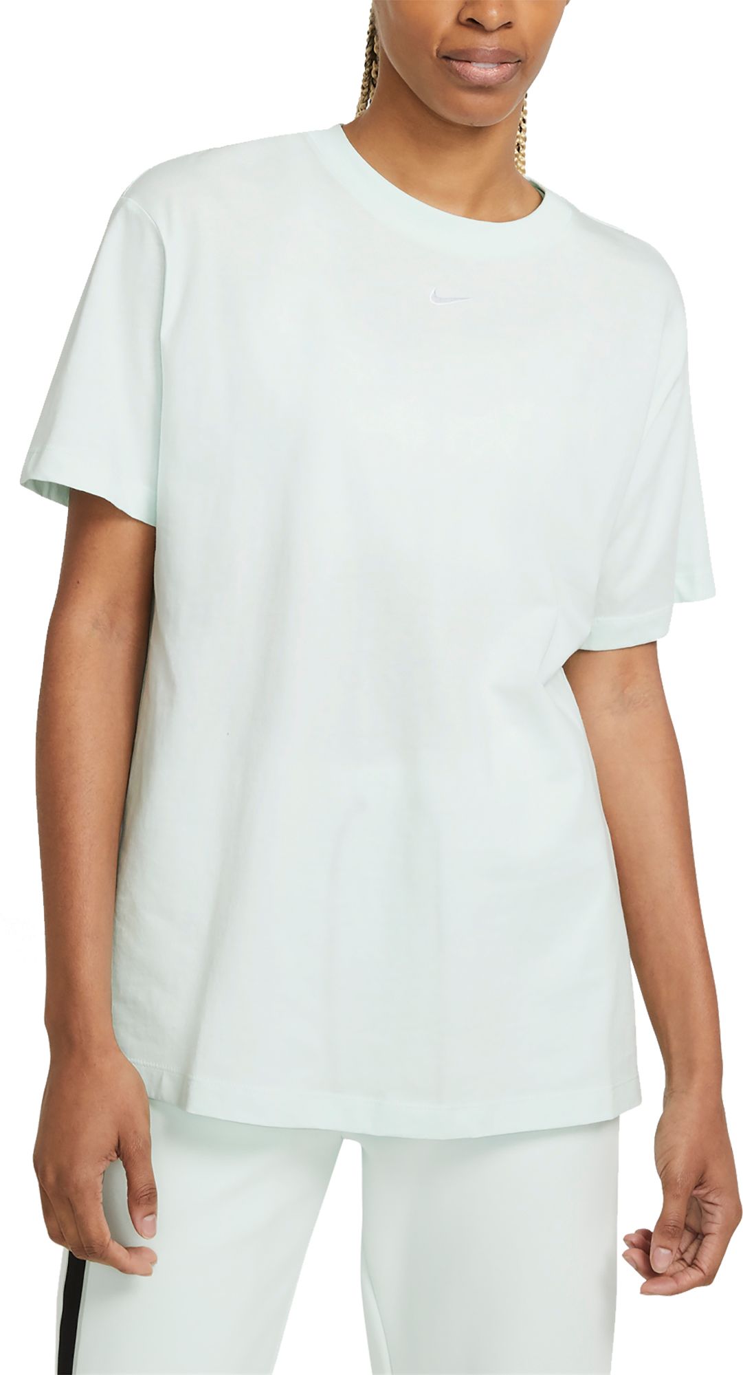 Nike Essential Short Sleeve T-Shirt - Women's S Barely Green/White