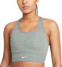 Nike Women's Padded Pro Longline Sports Bra Size XL CZ4496-084 Grey/White  A4