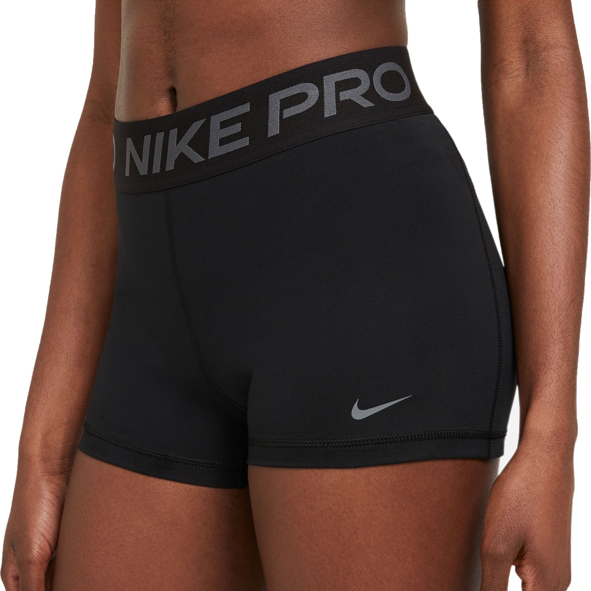 nike pro women's black shorts