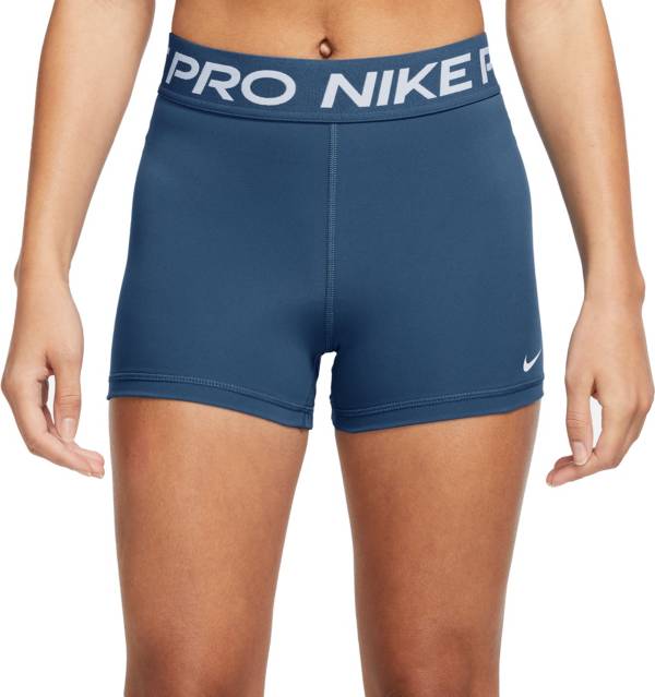 Nike Pro Women's High-Waisted 3 Training Shorts with Pockets.