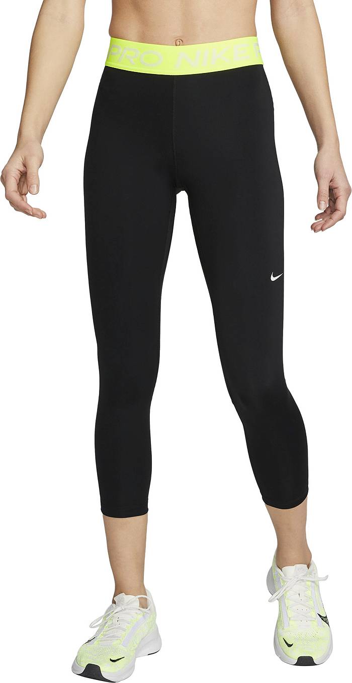 Nike 365 Mid-Rise Cropped Mesh Panel Leggings | Dick's Sporting Goods
