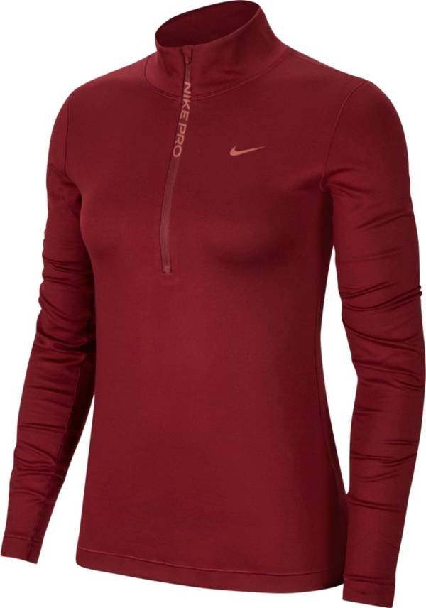 Nike Women's Pro Warm Therma ½-Zip Pullover | DICK'S ...