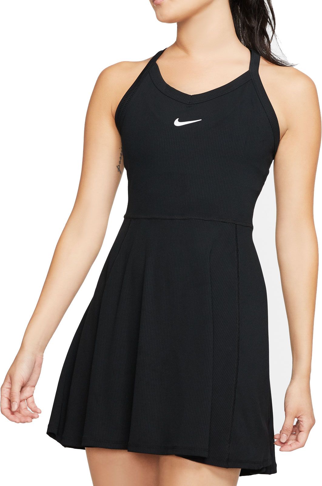 black tennis dress