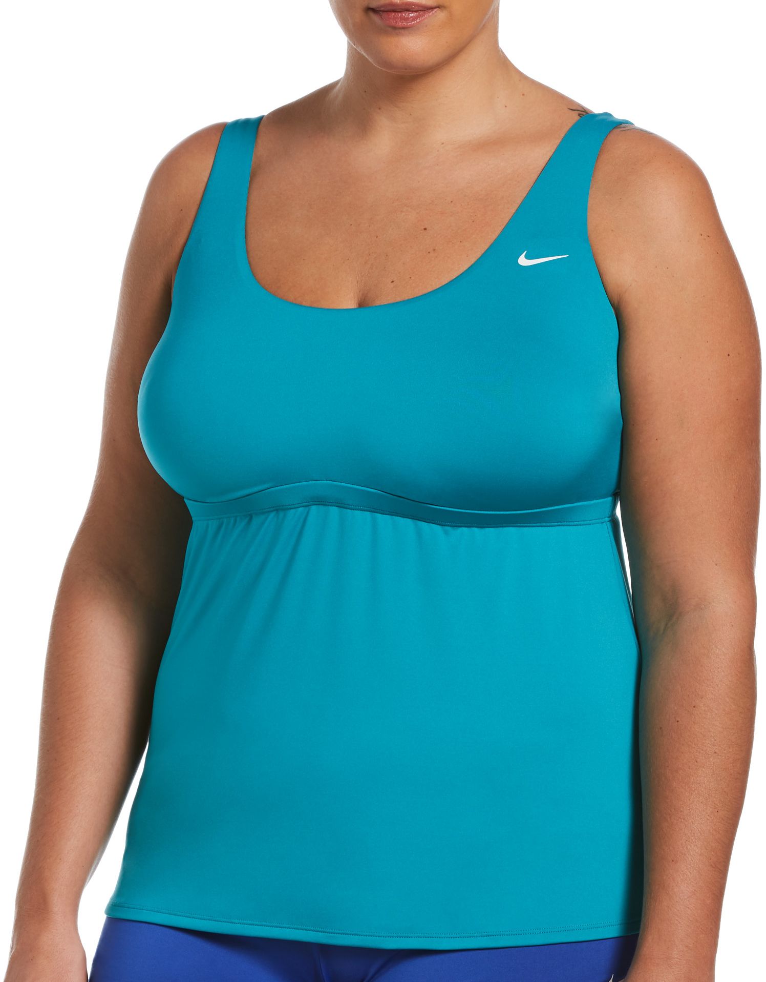 nike essential tankini top