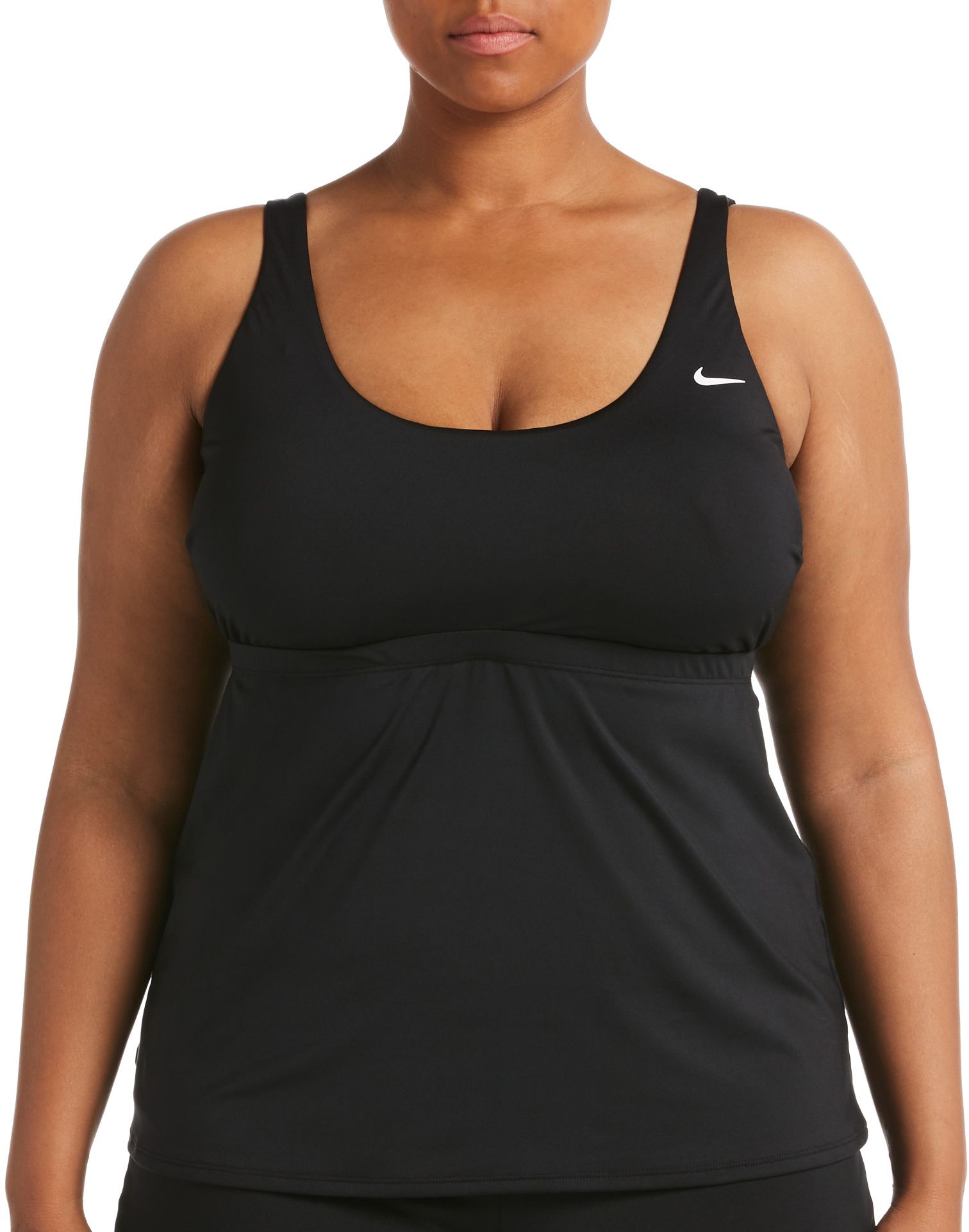 Nike Women's Plus Essential Scoop Neck Tankini Top