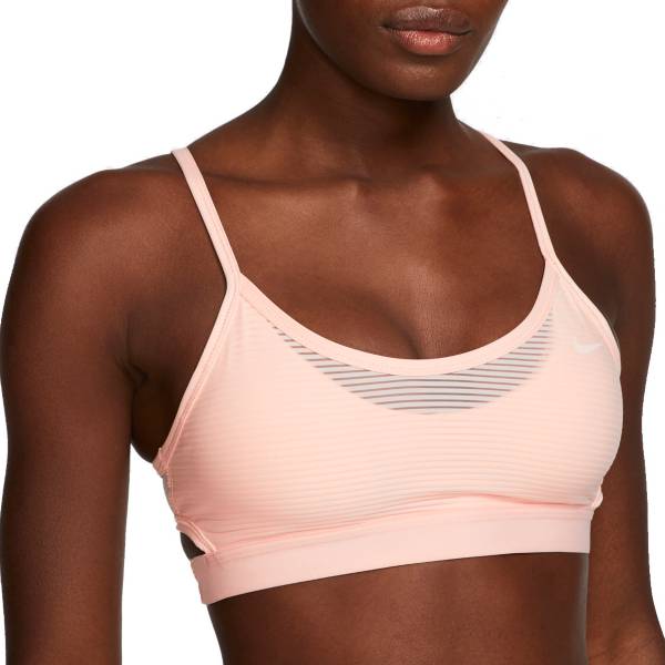 Nike Women S Indy Striped Light Support Sports Bra Dick S Sporting Goods