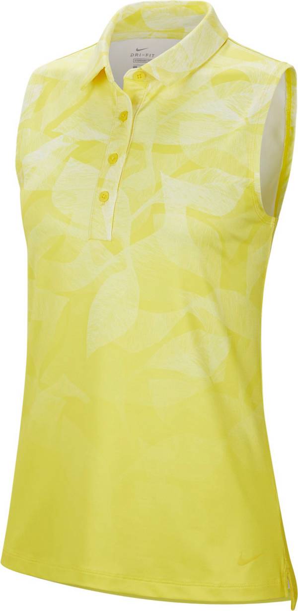 Nike Women's Dri-FIT Freeway Sleeveless Printed Golf Polo