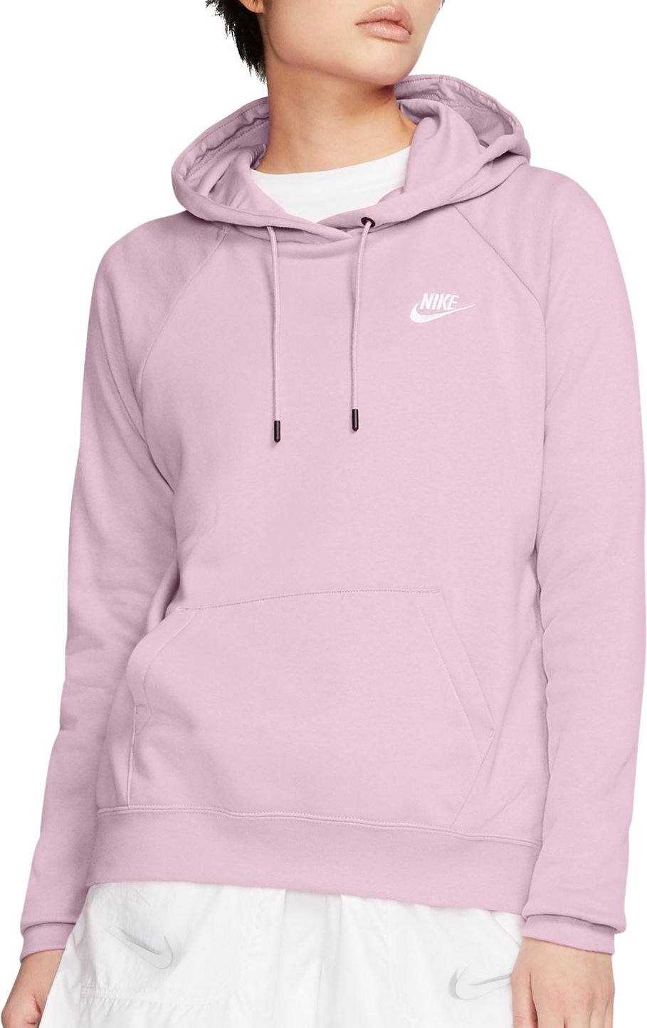 nike fleece hoodie pink