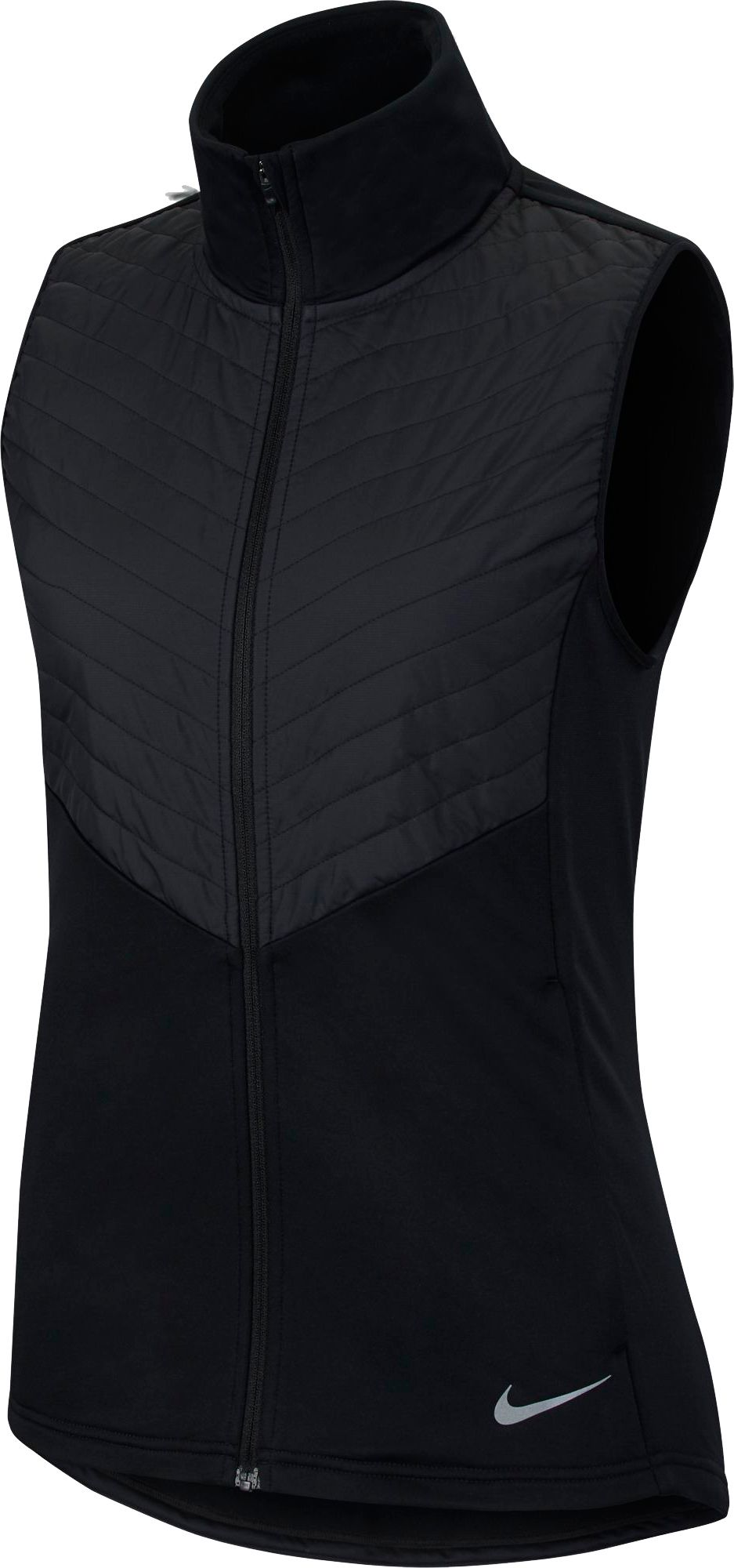 nike women's essential full zip running vest