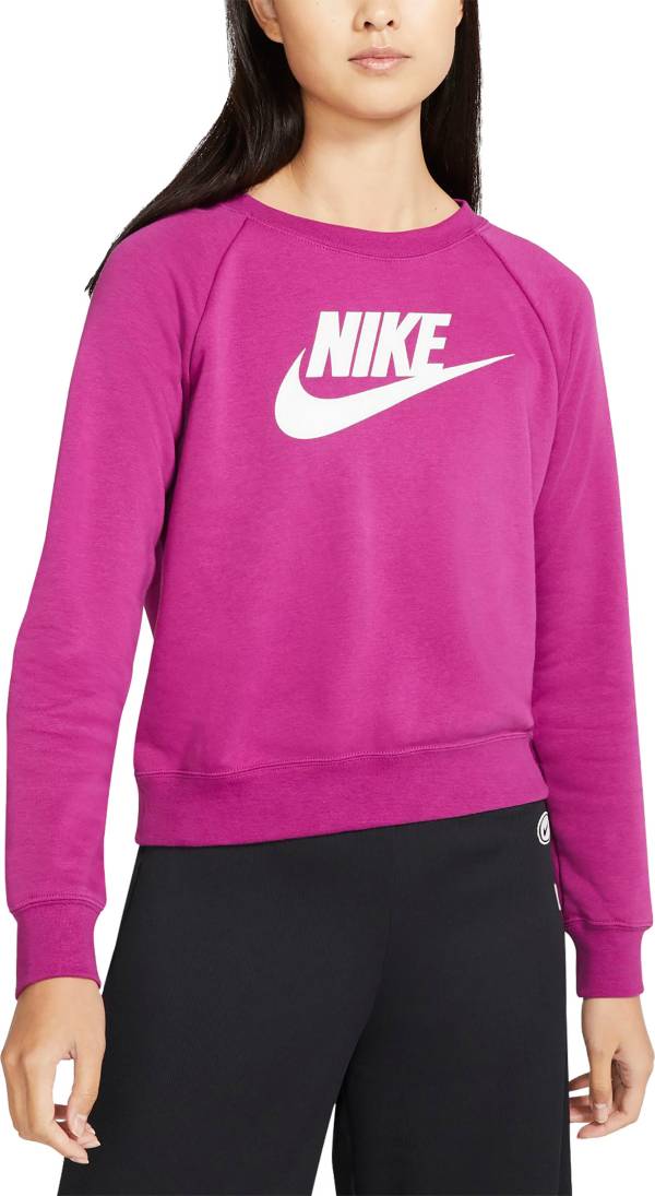 Nike Women S Sportswear Essential Fleece Crewneck Sweatshirt Dick S Sporting Goods