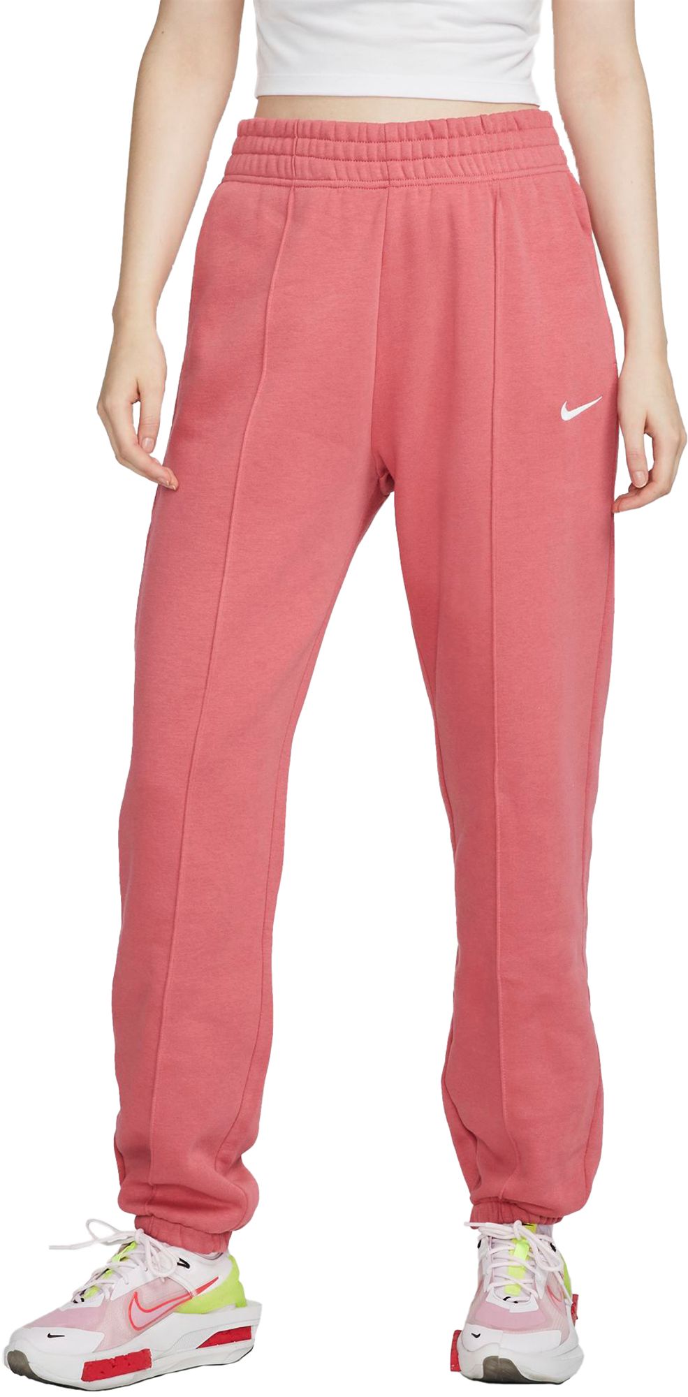 Nike Women's Sportswear Collection Essentials Curve Fleece Pants