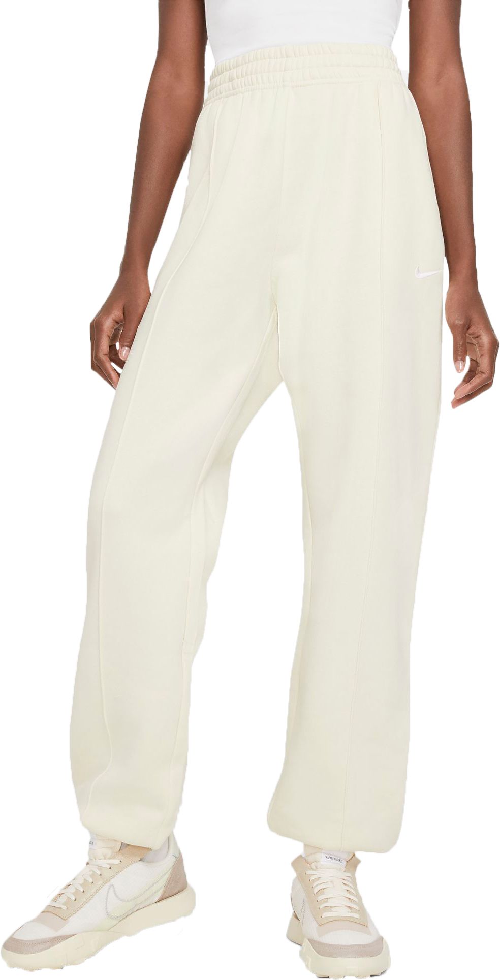 nike women's sportswear trend essential fleece wide pants