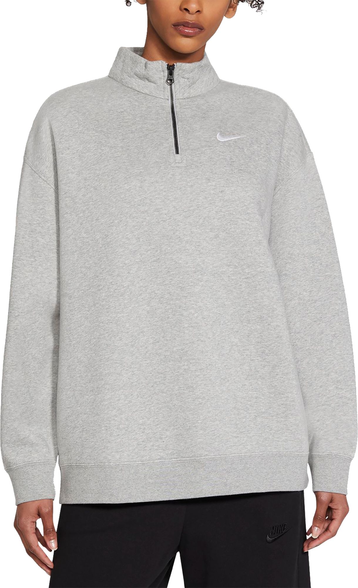 white nike quarter zip