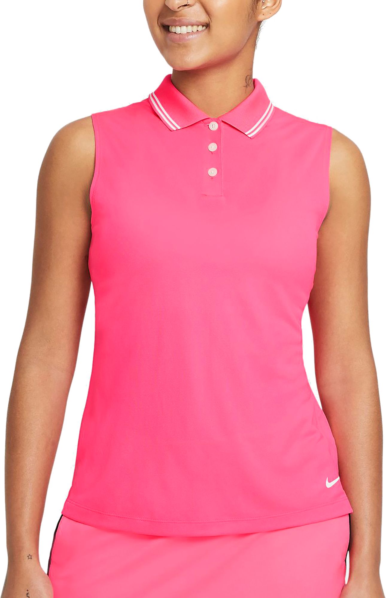 nike womens sleeveless golf shirts