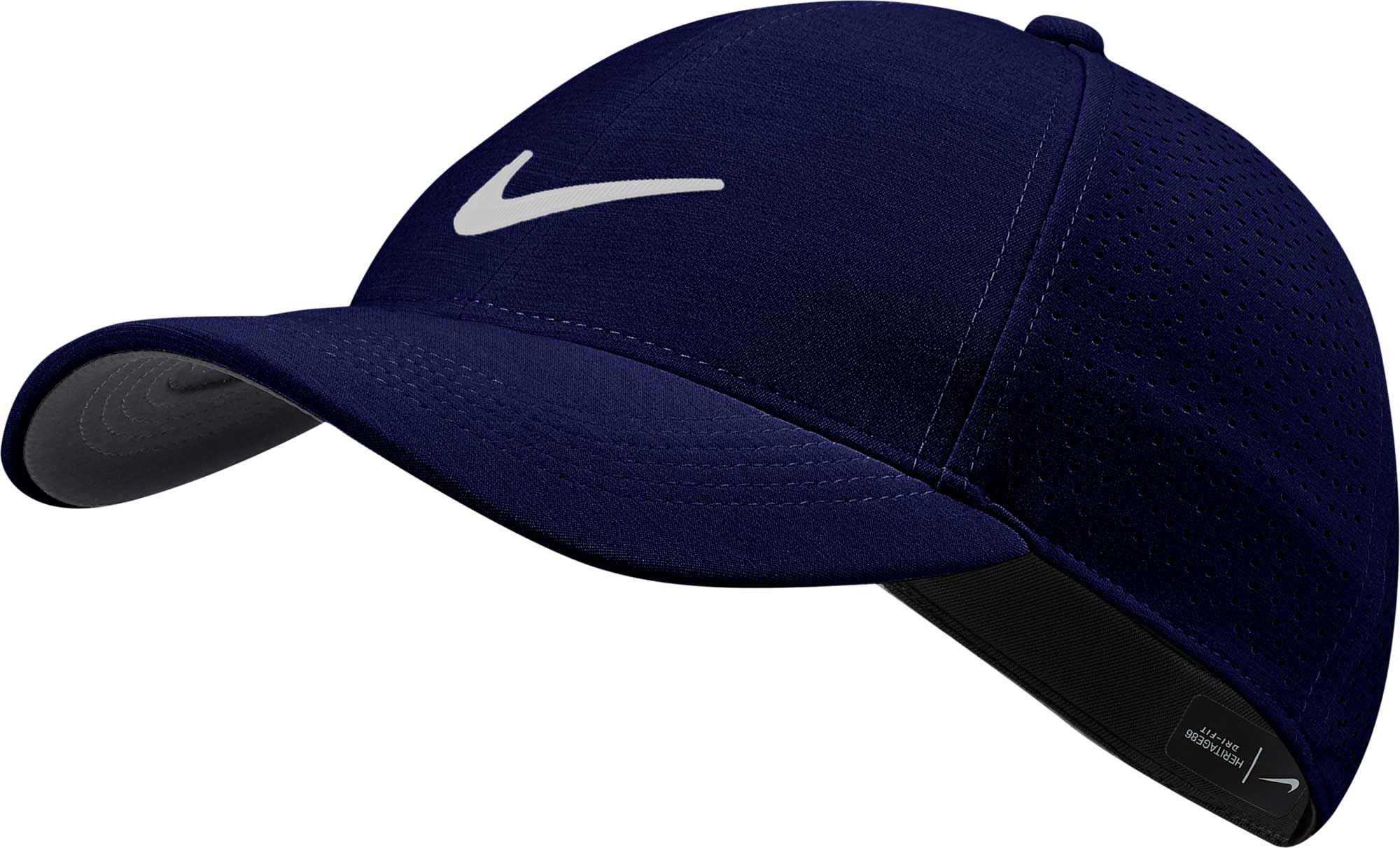 blue and white nike hat