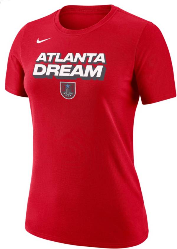 Nike Women's Atlanta Dream Red Dri-FIT Cotton Logo T-Shirt