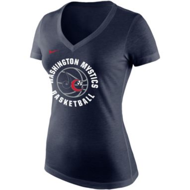 sorry, Nike Women's Washington Mystics Navy Tri-Blend V-Neck T-Shirt is currently out of stock