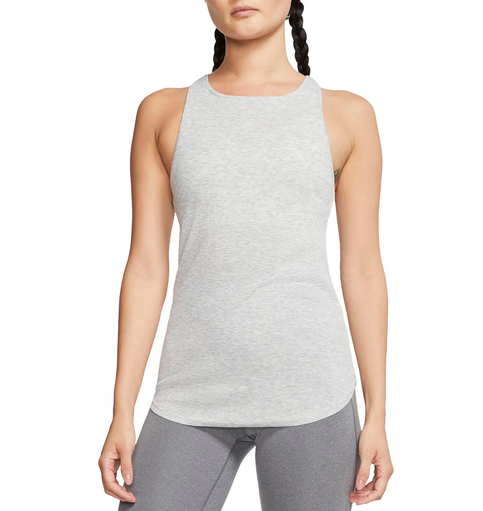 grey yoga top