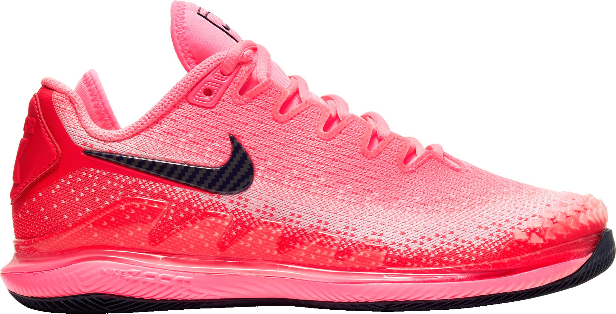 pink and black nike tennis shoes