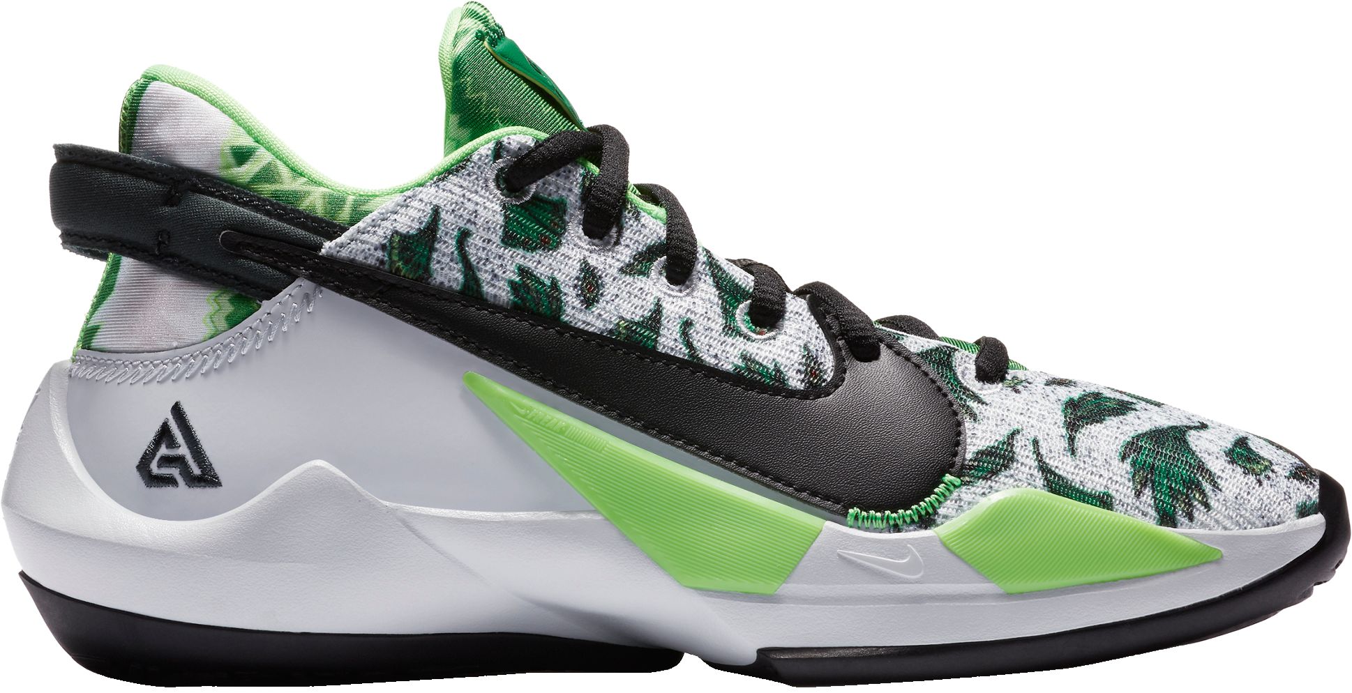 green kids basketball shoes