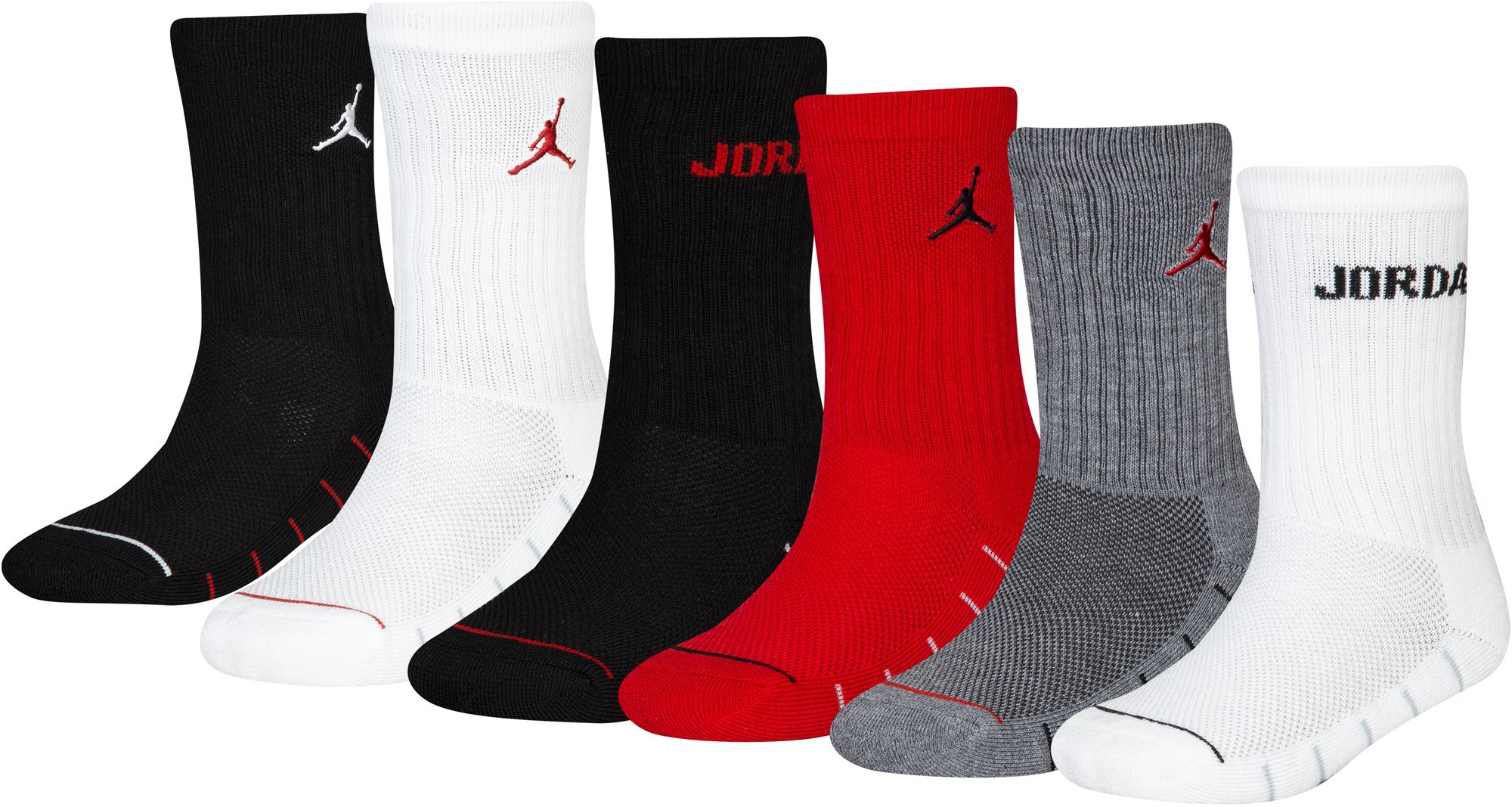 Jordan Kids' Legend Crew Socks 6 Pack 