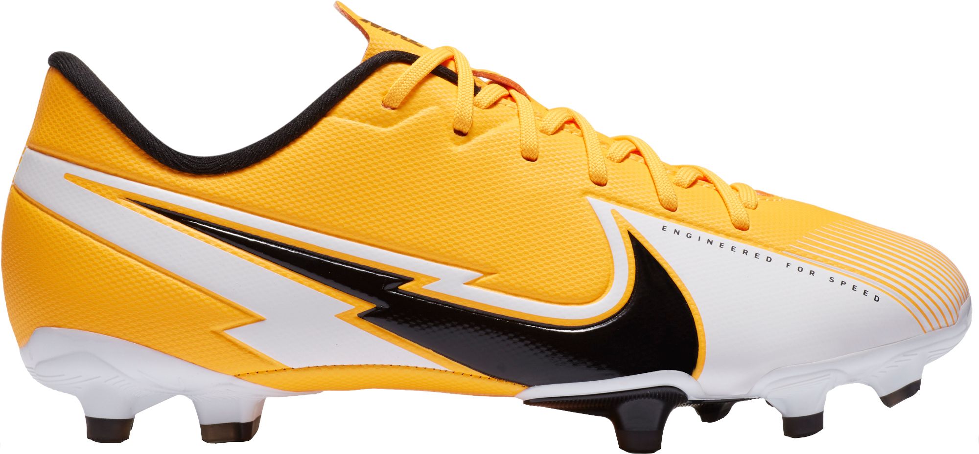 black and yellow nike soccer cleats