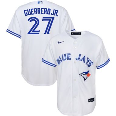 sorry, Nike Youth Replica Toronto Blue Jays Vladimir Guerrero Jr #27 Cool Base White Jersey is currently out of stock