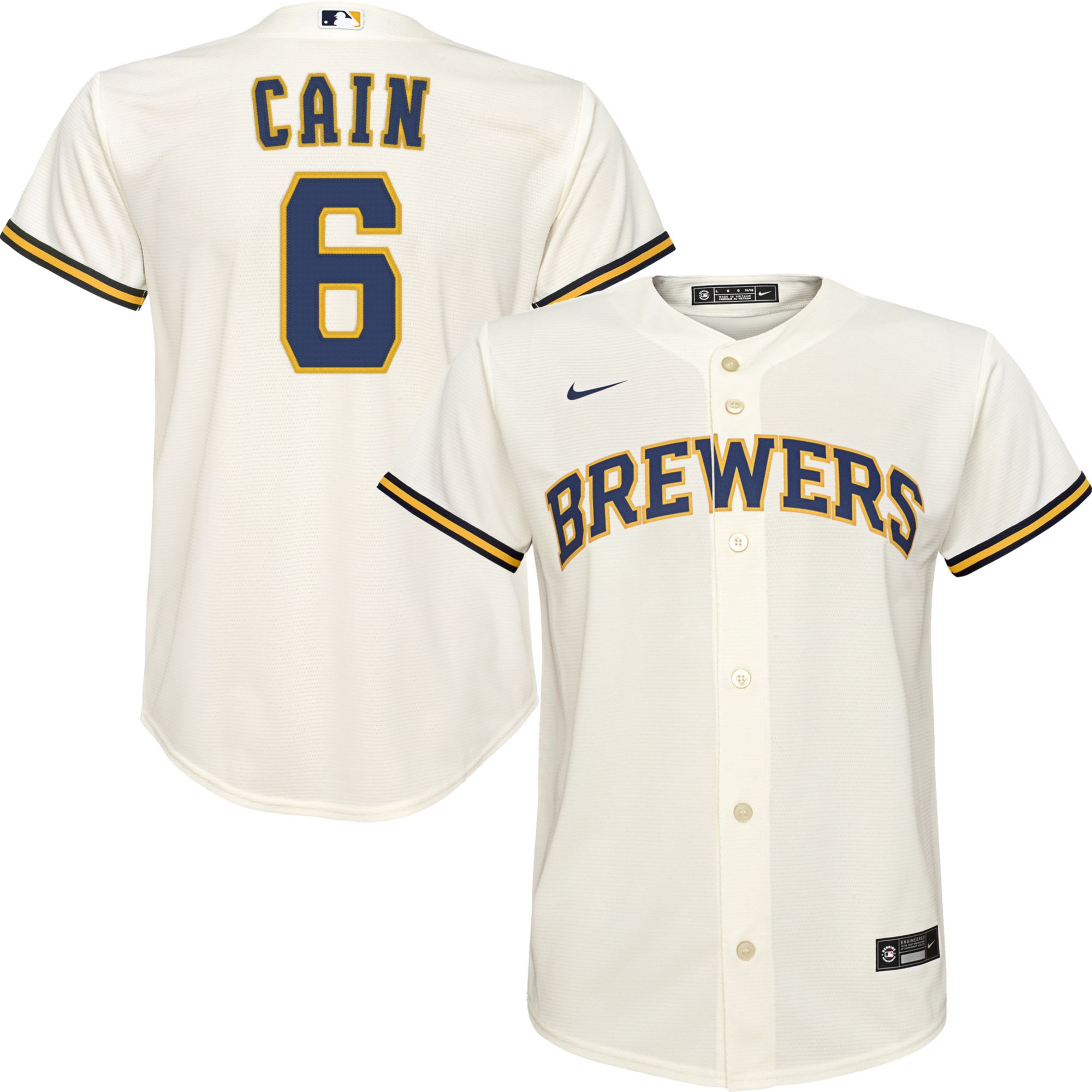 Nike Youth Replica Milwaukee Brewers 