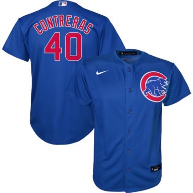sorry, Nike Youth Replica Chicago Cubs Wilson Contreras #40 Cool Base Royal Jersey is currently out of stock