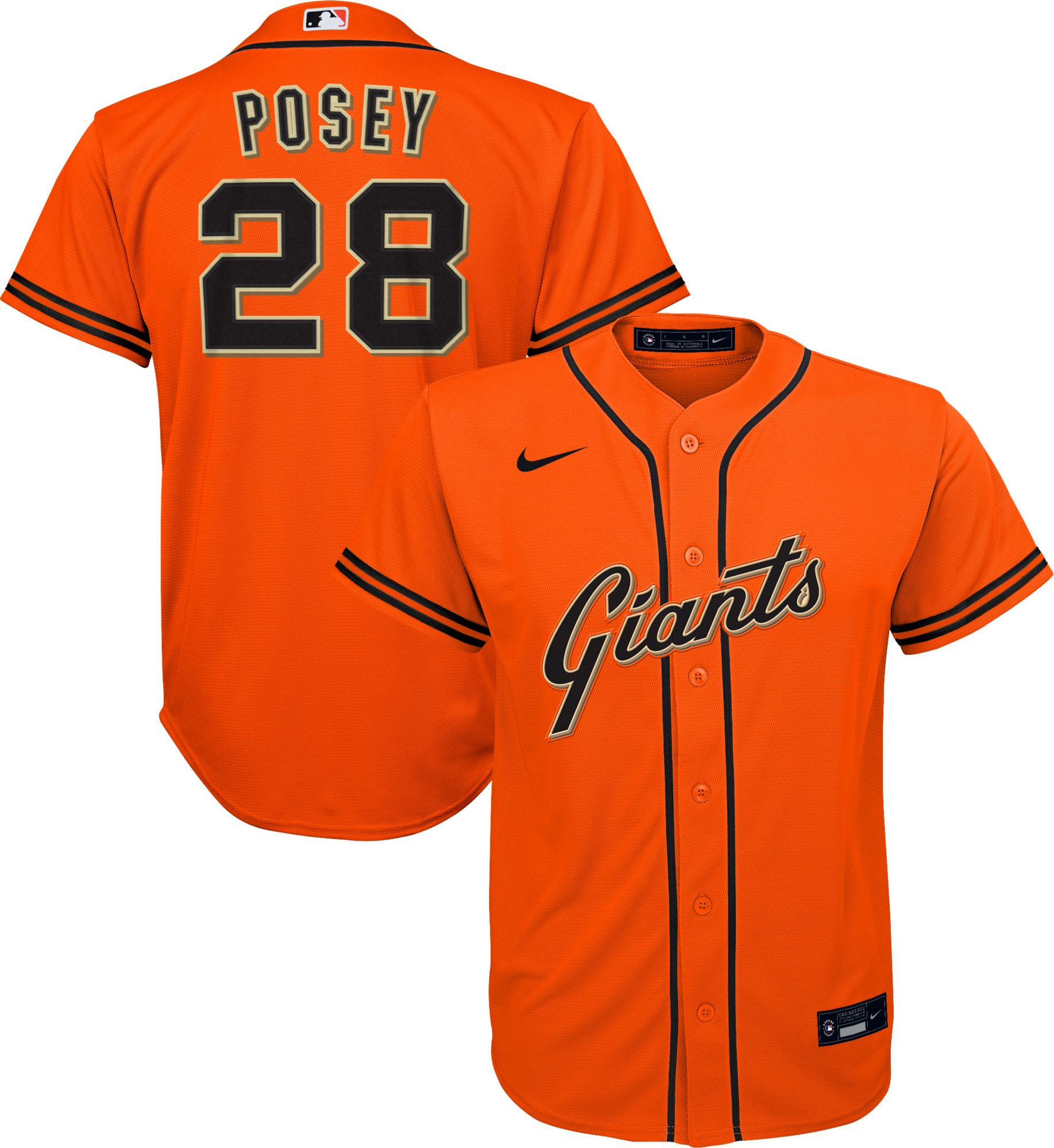 orange buster posey jersey