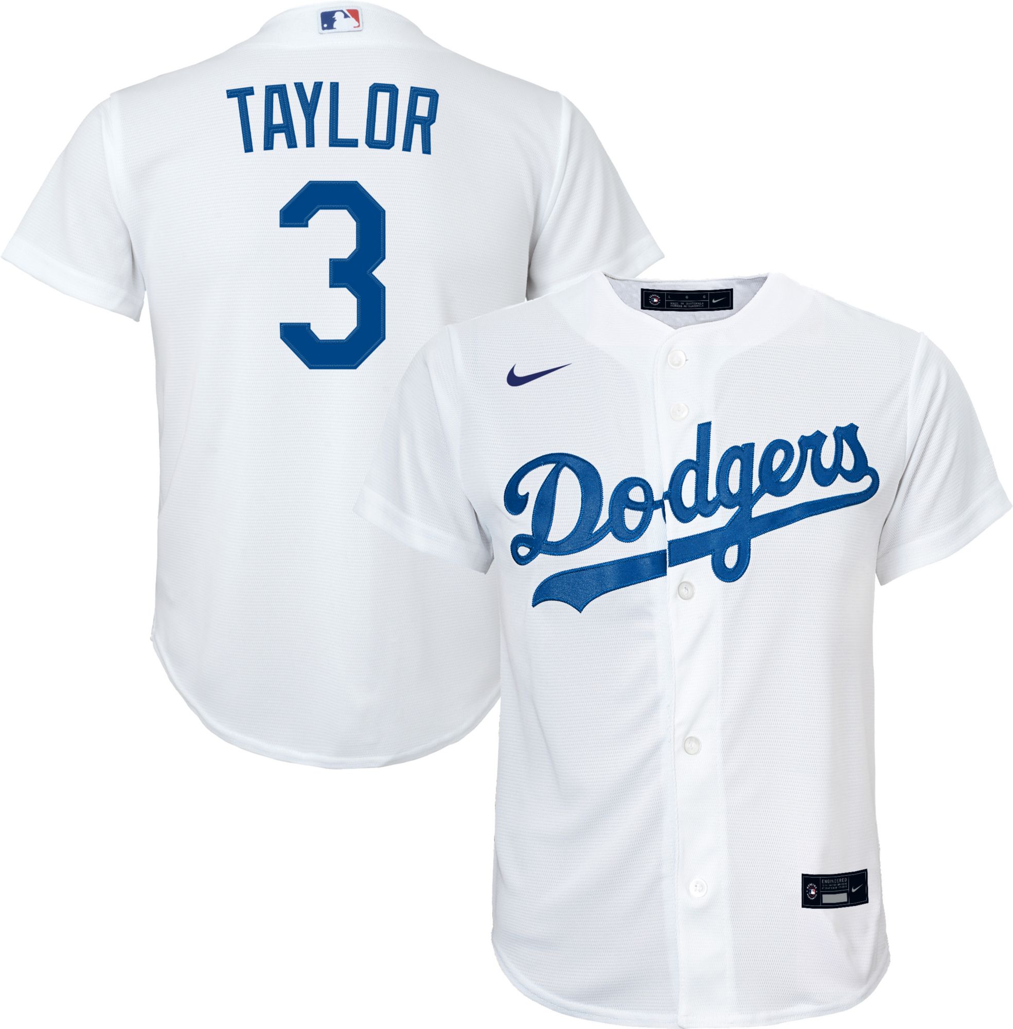 los angeles dodgers white jersey