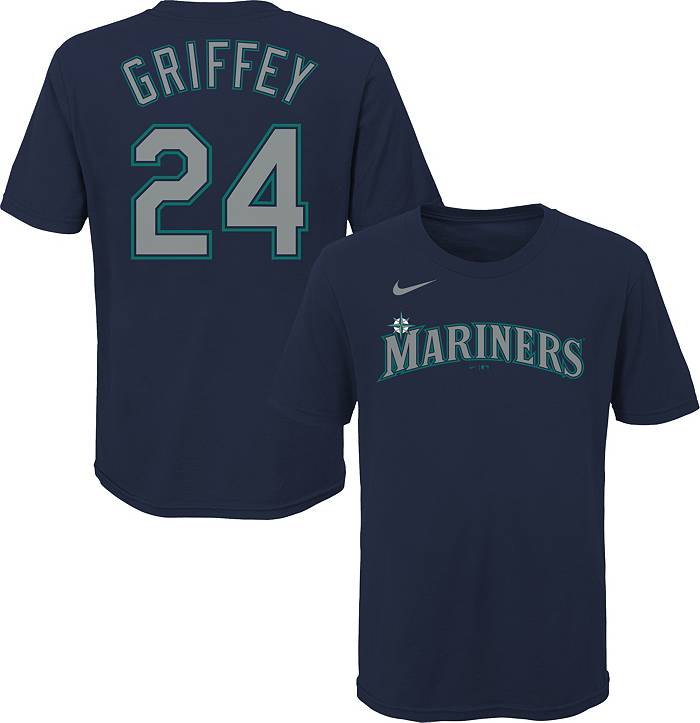 Men’s Nike Ken Griffey Jr Seattle Mariners Cooperstown Collection White and  Navy Jersey