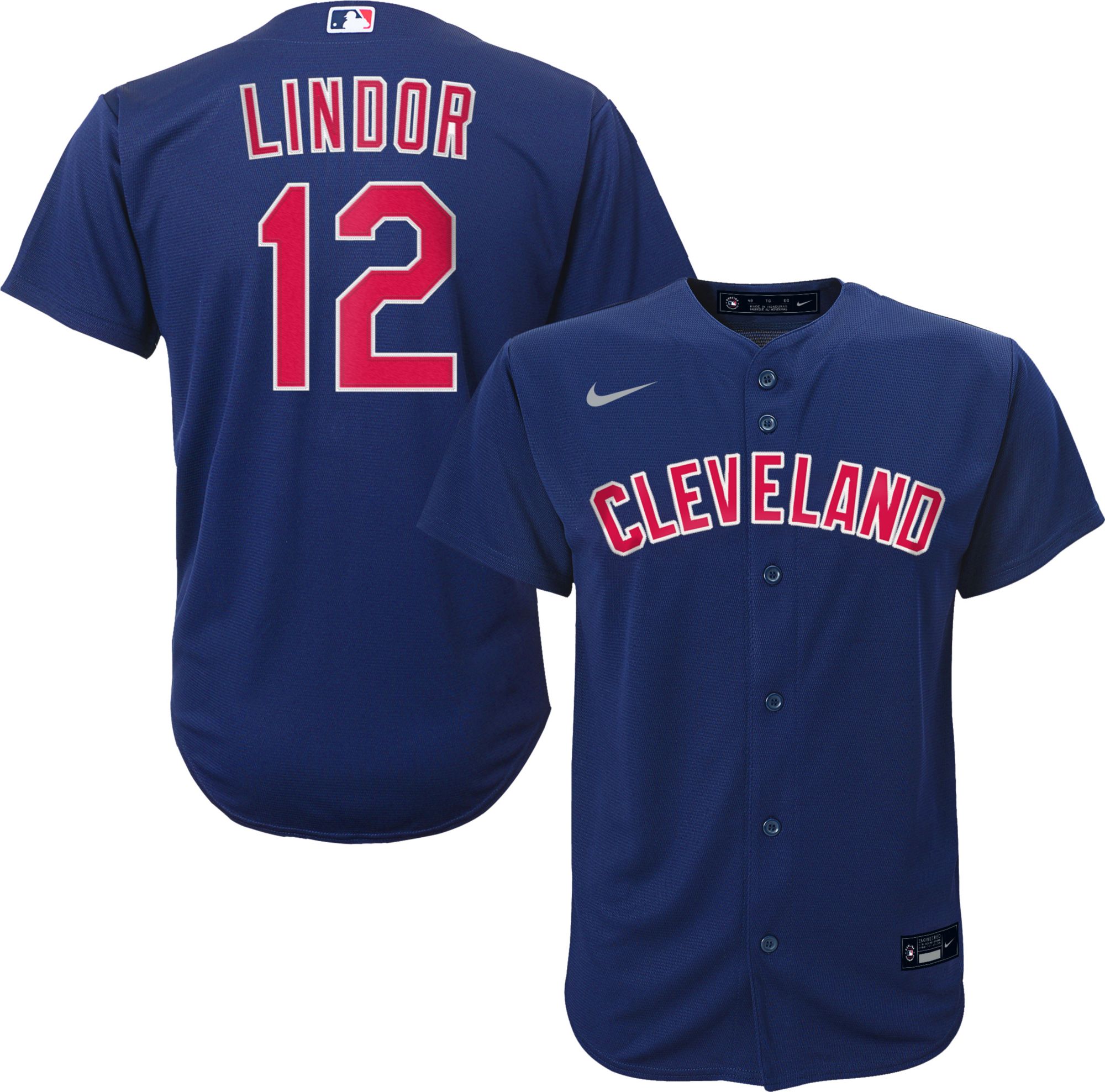 indians navy jersey