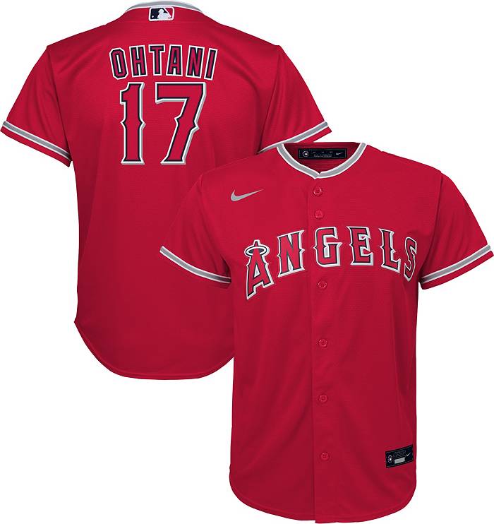 Nike Youth Replica Los Angeles Angels Shohei Ohtani #17 Cool Base