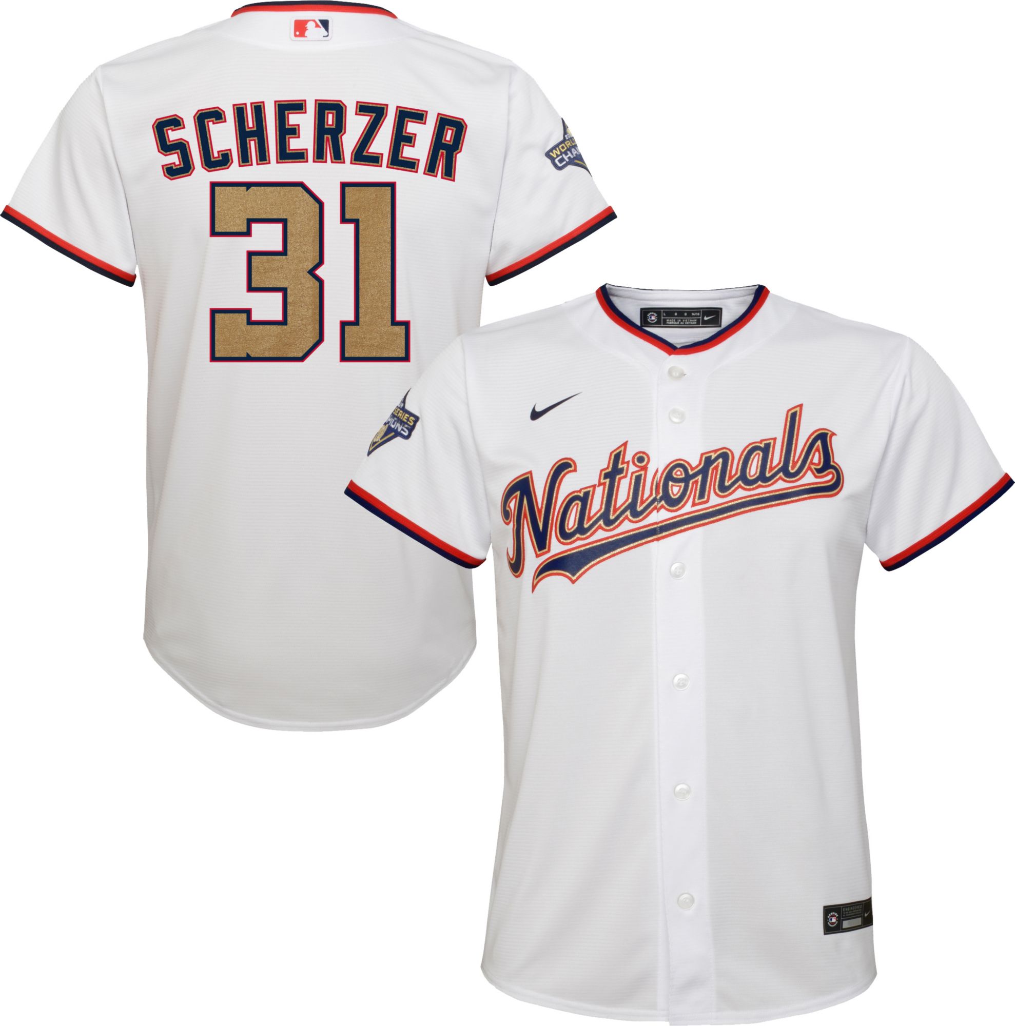 max scherzer youth jersey