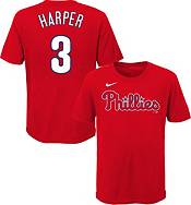 Philadelphia Phillies #3 Bryce Harper Red Swoosh -Stitched Jersey - Youth  XL
