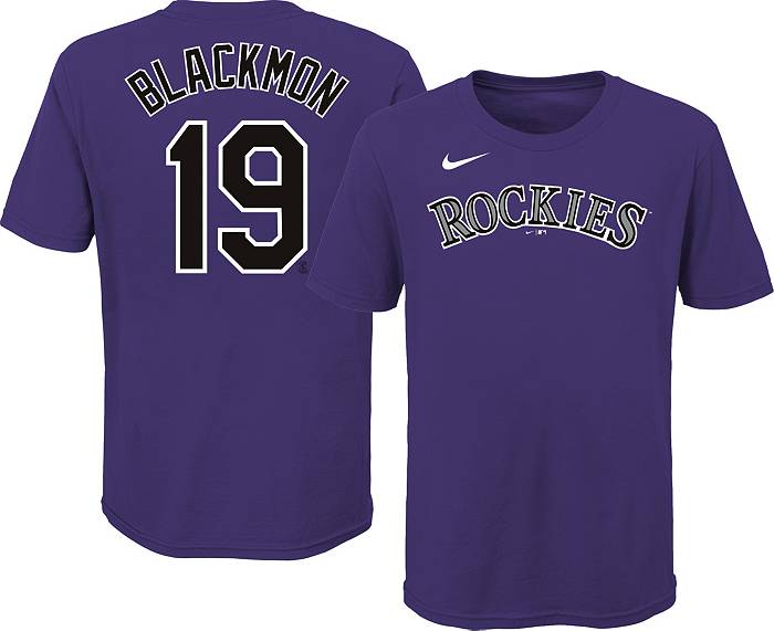 Men's Colorado Rockies Nike Purple Team T-Shirt
