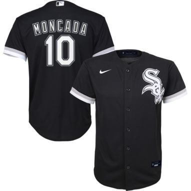 sorry, Nike Youth Replica Chicago White Sox Yoan Moncada #10 Cool Base Black Jersey is currently out of stock