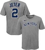 Nike Youth New York Yankees Derek Jeter #2 White Cool Base Home