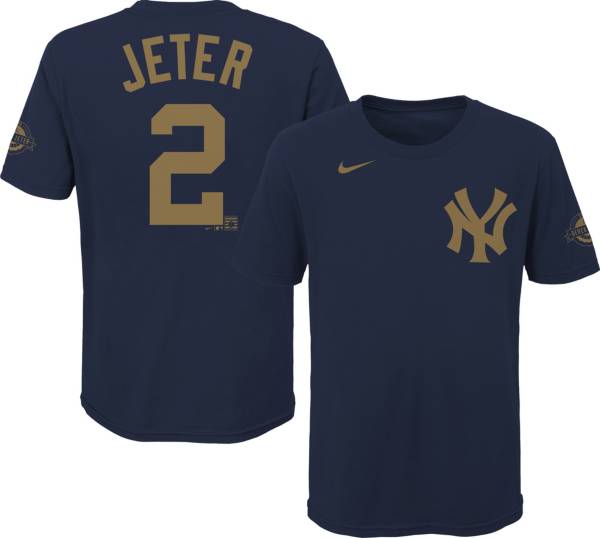 Nike Youth New York Yankees Derek Jeter #2 Navy T-Shirt
