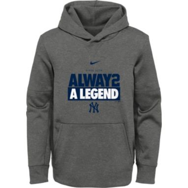 sorry, Nike Youth New York Yankees Derek Jeter “Always Legend” Navy Therma Pullover Hoodie is currently out of stock