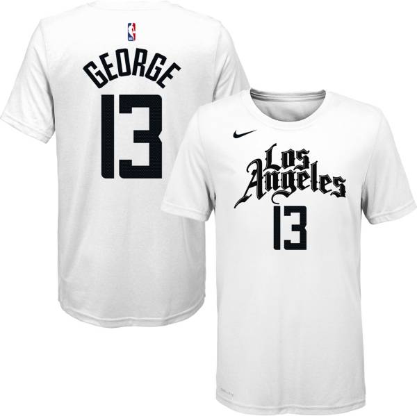 Nike Youth Los Angeles Clippers Paul George #13 Dri-FIT White T-Shirt | DICK'S Sporting Goods