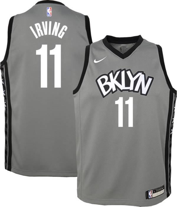 Nike Youth Brooklyn Nets Kyrie Irving #11 Grey Dri-FIT Statement Swingman Jersey product image